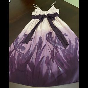 Purple spaghetti strap dress
